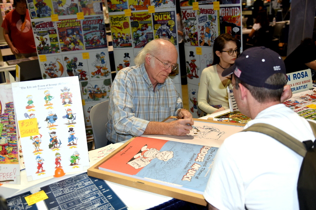 Don Rosa draws an awesome Scrooge for a True Fan