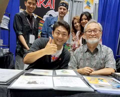 Yuki Matsuzaki and Stan in front. Daniel, Nickelodeon Guy? Julie and Emi in backround